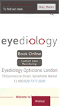 Mobile Screenshot of eyediologyopticians.co.uk